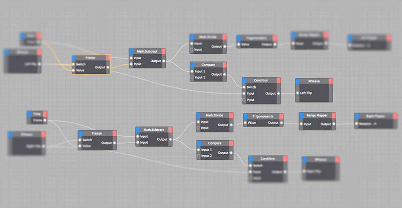 C4D Xpresso Tutorial: Pinball Flippers